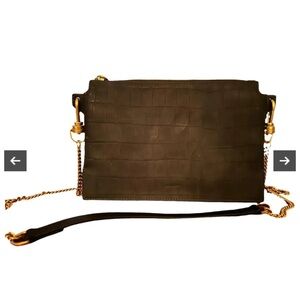 All Saints Dark Brown Crossbody Bag